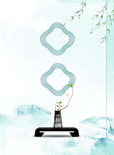 春分节气中国风传统二十四印刷海报背景