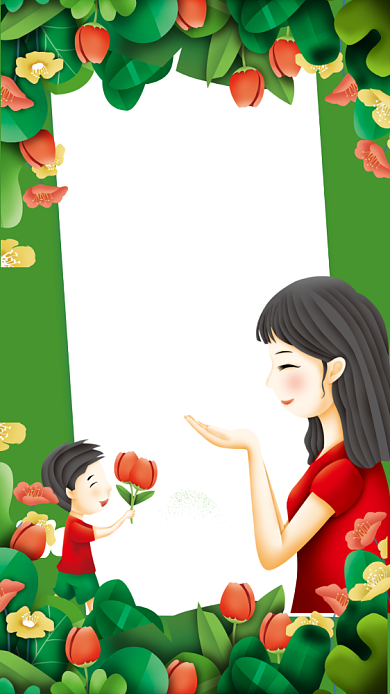 三月你好手机海报背景