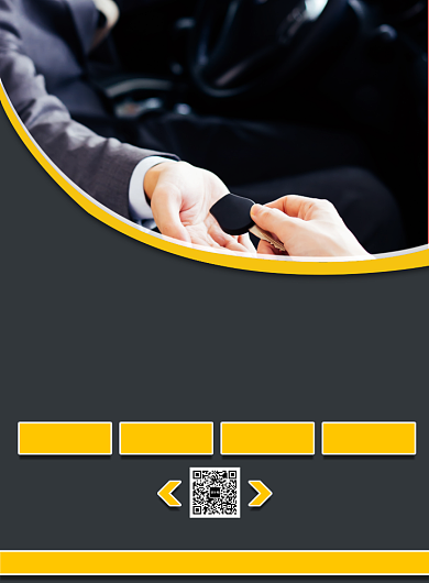 简约几何汽车安全代驾宣传印刷海报背景