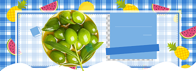 宅家蔬菜水果banner背景