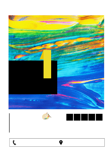 时尚简约大气美术油画培训海报背景