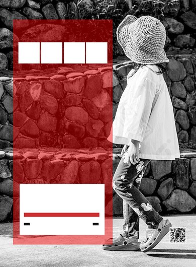 黑白极简关爱留守儿童公益海报背景