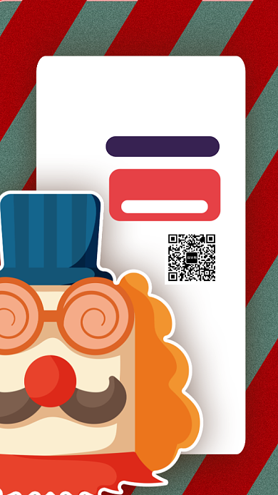 愚人节简约手机海报背景