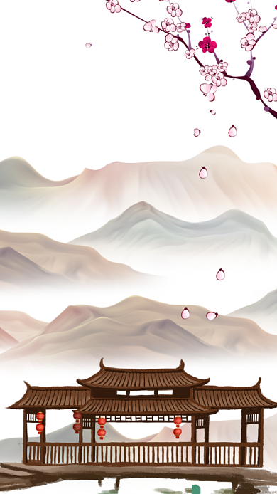 清明佳节手机海报背景