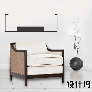 简约优雅欧式家具实木主图背景