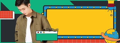 春装男装上新模板淘宝banner背景