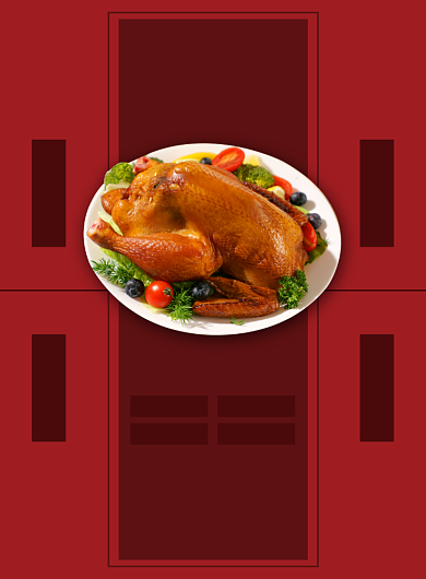 私房菜开业促销印刷海报背景