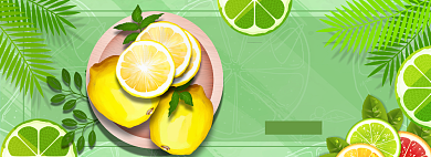 美食生鲜清新促销banner背景