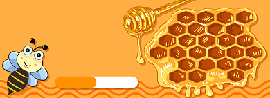 蜂蜜电商淘宝banner图背景