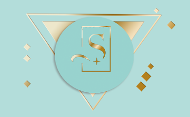 绿色小清新名片模板背景