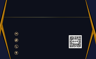 高档黑金质感名片背景