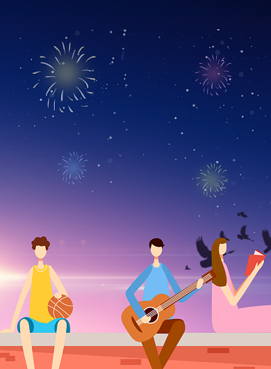 感恩母校致青春印刷海报背景