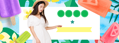 春季女装banner背景