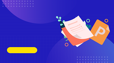 PPT技能培训蓝色插画手机横图背景