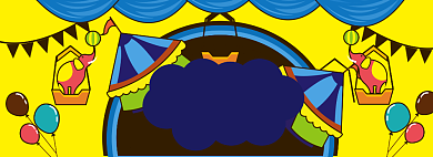 愚人节海报banner背景