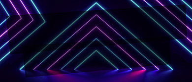 博物馆奇妙夜霓虹灯公众号首图背景