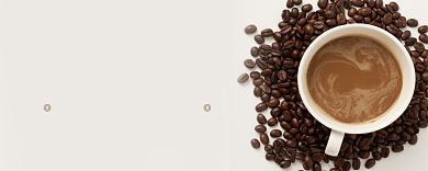 简约时尚咖啡厅优惠券背景