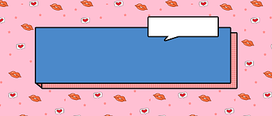 亲亲情人节创意卡通公众号首图背景