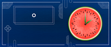 立夏西瓜新媒体首图背景