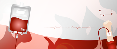 世界献血日创意卡通公众号首图背景