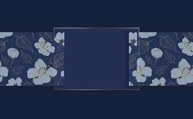 蓝色时尚大气名片背景