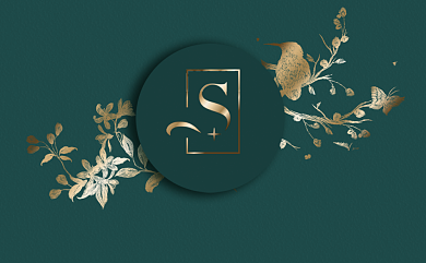 绿色复古中国风名片背景