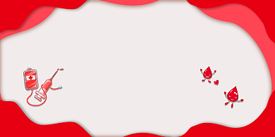 红色简约大气分享生命无偿献血展板背景