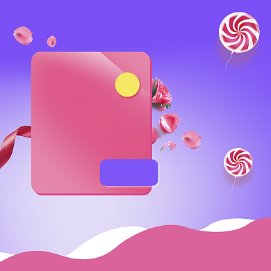 清新520商品促销主图图标背景