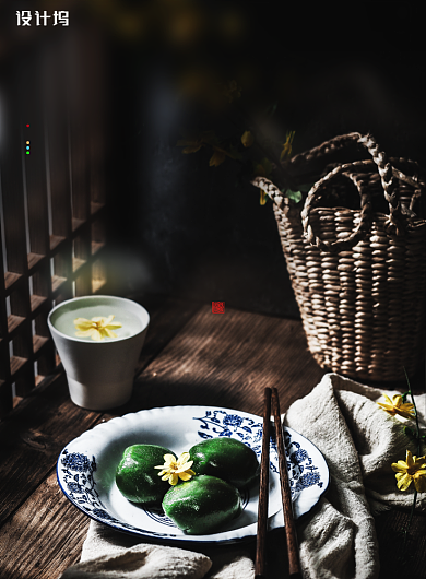 简约高端传统节日清明节海报背景