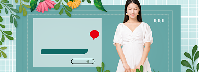 时尚女装海报酷夏模板背景