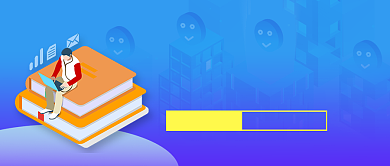 蓝色卡通读书分享会书单公众号首图背景