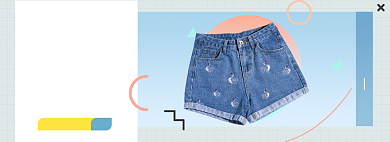 春夏上新淘宝电商banner图背景