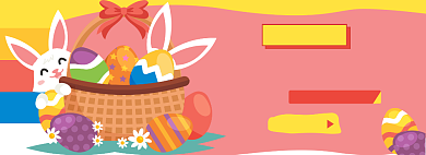 复活节淘宝电商banner图背景