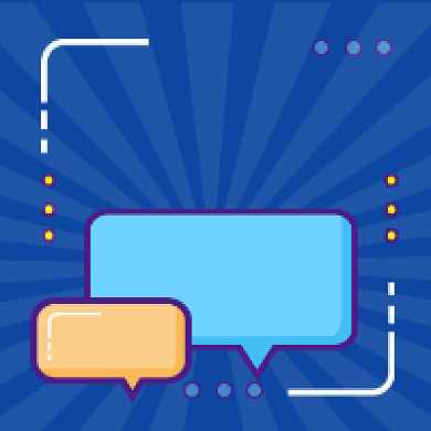 618年中大促扁平几何蓝色公众号次图背景