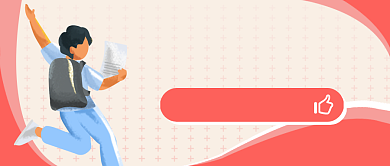 高考志愿填报指南卡通公众号首图背景