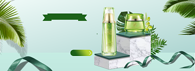 夏季美妆海报banner模板背景