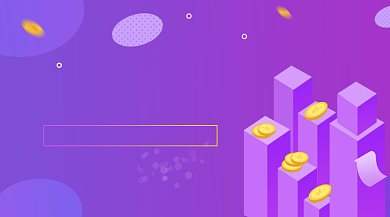 投资赚收益炫彩渐变手机横图背景