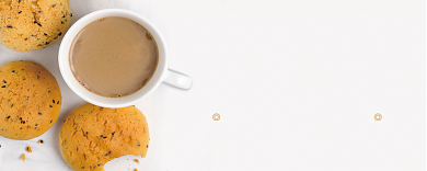 简约曲奇饼干优惠券背景