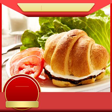 饿了么汉堡快餐店长推荐主图背景