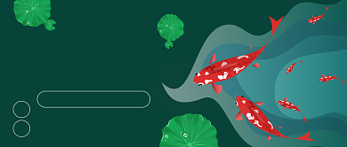 运气爆棚锦鲤附体背景