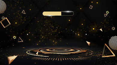 618年中盛典黑色大气简约手机横图背景