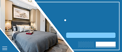 蓝色简约五一酒店特惠公众号首图背景