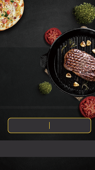 五一长假牛排自助手机海报背景