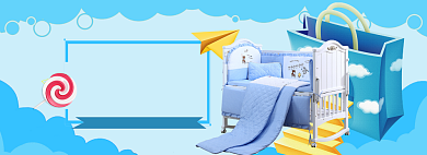 母婴特惠海报banner模板背景