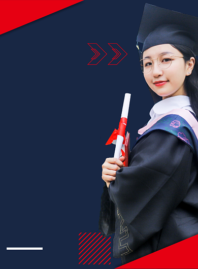 简约写实学生扁平毕业答辩印刷海报背景