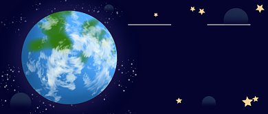 蓝色简约世界地球日公众号首图背景