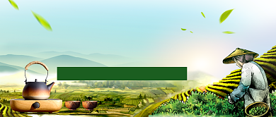 创意春茶新品上市公众号首图背景