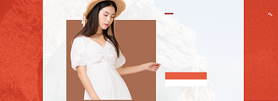 春季女装狂欢特惠海报banner背景