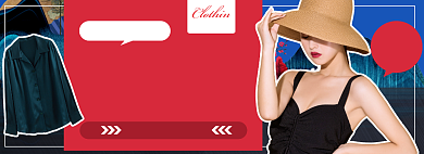 春夏女装淘宝电商banner图背景