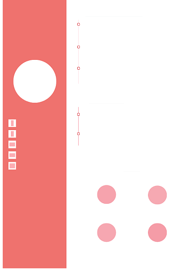 红色简约大气的简历模板设计背景